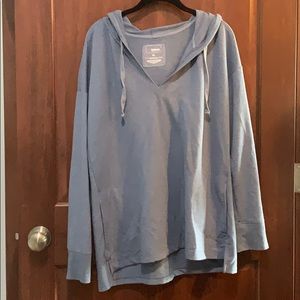 Blue hoodie with pockets